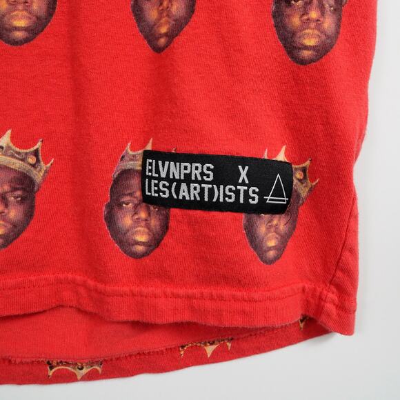 Eleven Paris Biggie 97 Graphic T Shirt Red Notorious B.I.G. Mens S - Picture 7 of 8